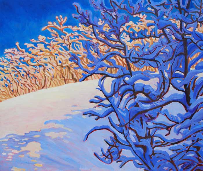 March Snow on the Eskers 48x40