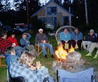 bonfire fun evening