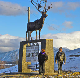 the cariboo sculpture and its creators Daphne and Roger