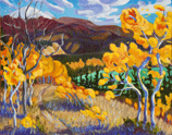 Fall view to mnt lorne