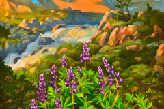 Lupins in the Alpine copy